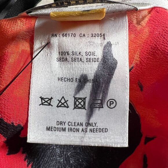 NWOT Leifsdottir Anthropologie Poppy Flower Boho Top Blouse silk - Picture 9 of 9